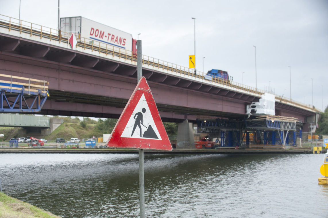 Werkzaamheden aan een brug