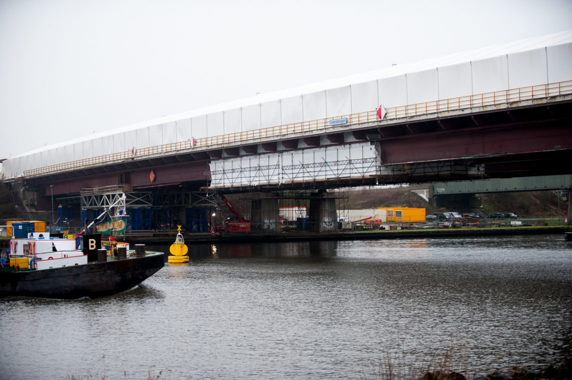 Werkzaamheden aan de Kreekrakbruggen